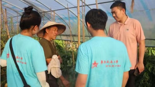 十大滚球体育app官网“火车头”实践队的大棚“问诊记”
